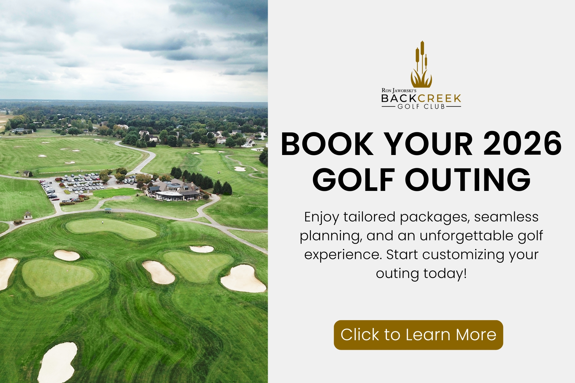Book Your 2026 Golf Outing at Back Creek Golf Club