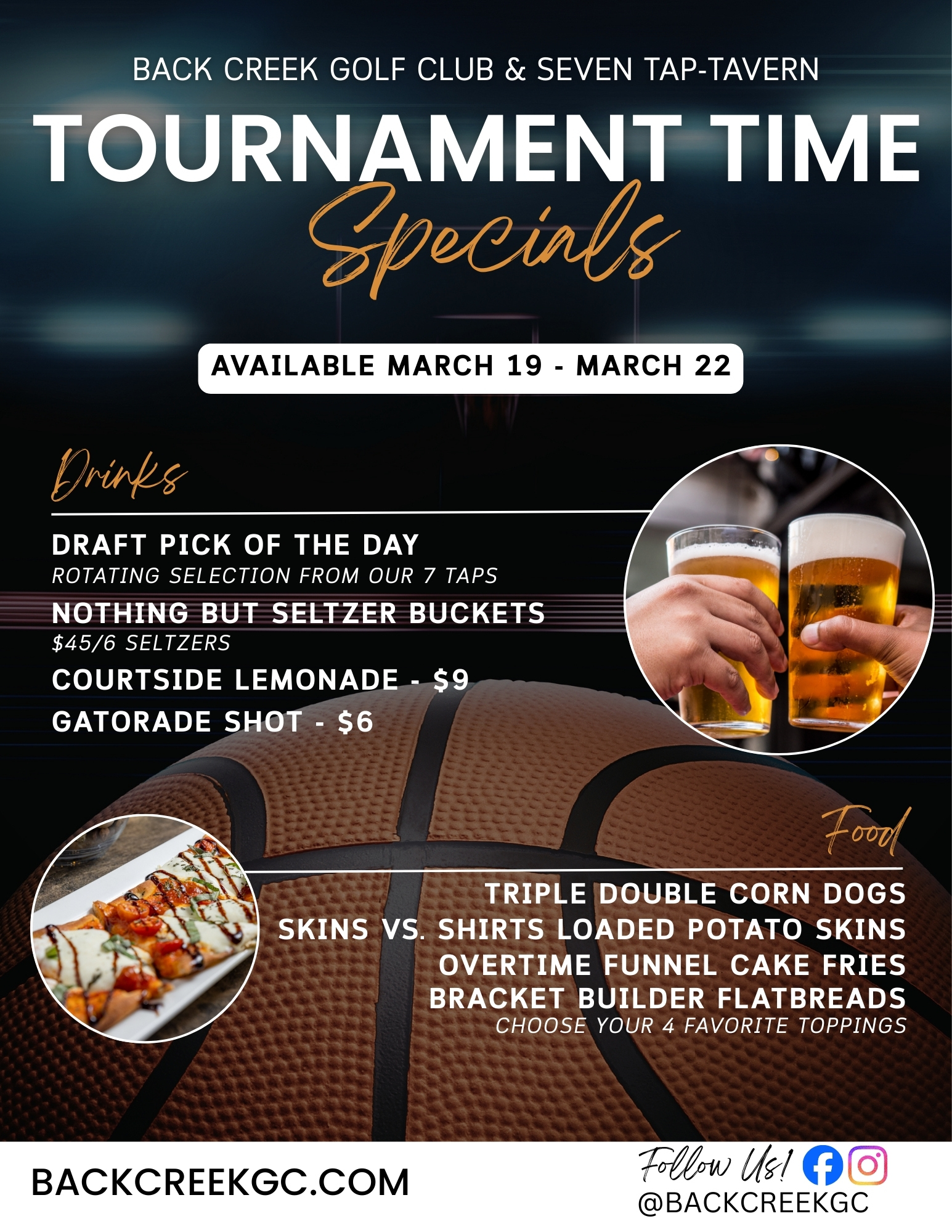 Tournament Time Specials